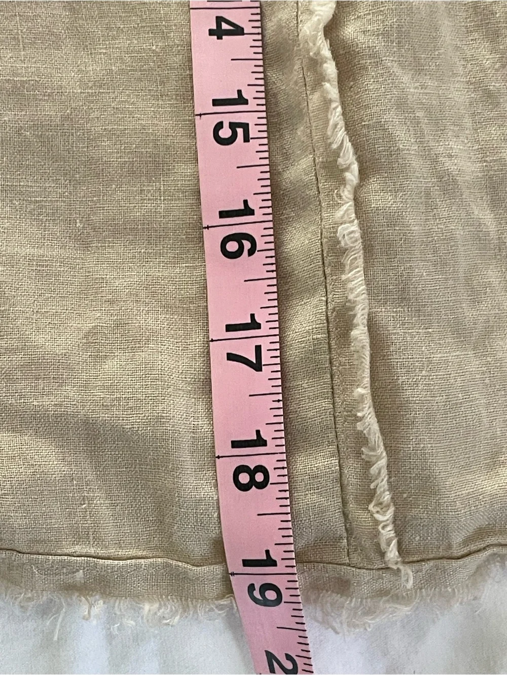 Magaschoni Pure Linen Cropped Short Sleeve Crew Neck Lined Shirt Top Tan NWT